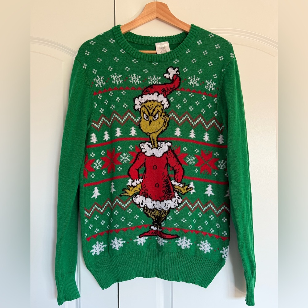 Green Grinch Christmas Sweater